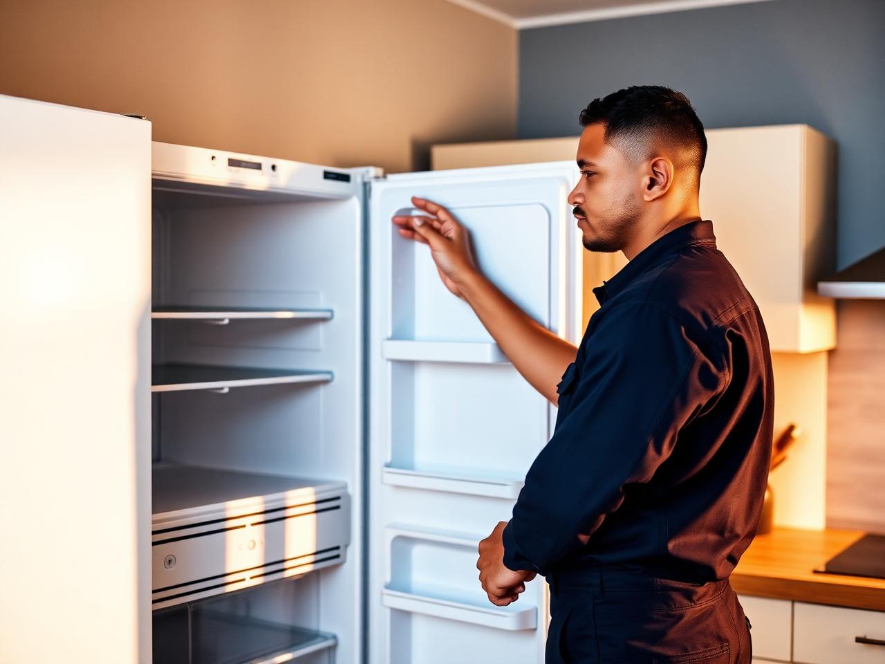 Absolute Appliance Repairs technician servicing a fridge in Gauteng